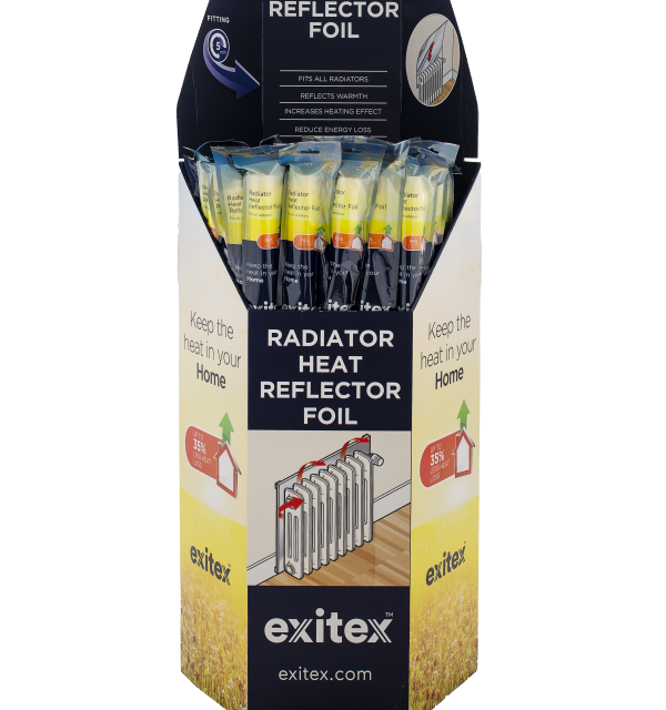 Radiator Heat Reflector Foil Display Unit