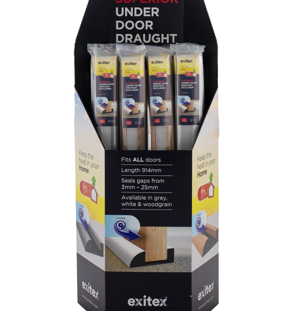 Superior Underdoor Foam Draught Excluder Display Unit